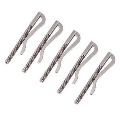 Beufee 10Pcs Spring Metal Money Clip Insert Bar Replacement Money Clip Card Holder Spring Clip Durable DIY Tool for Bifold Leather Wallet Purse Metal Wallets