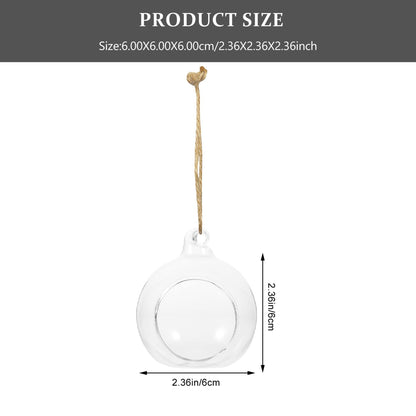 Cabilock Hanging Planter Glass Containers Glass Vases 12 Pcs Hanging Terrarium Hanging Glass orb Hanging Terrarium Globe Orbs air Plants Globe Glass Plant Glass Containers Glass Vases Glass Vase