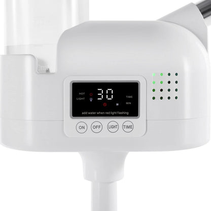 Professional 3 in 1 Facial Steamer Upgrade Esthetician Steamer with hot & Cold Nozzle 5X LED Magnifying Lamp Beauty Salon Spa