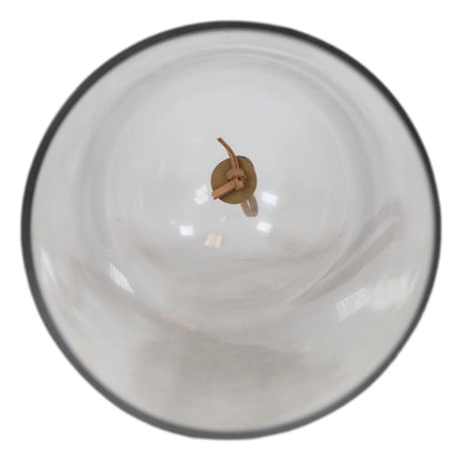 Ebros Gift Large 9.75" High Decorative Sleek Clear Glass Apothecary Cloche Bell Jar Centerpiece Dome Mouth Blown Glass Display Terrarium Case For Displaying Succulents Plants Sculpture Decors