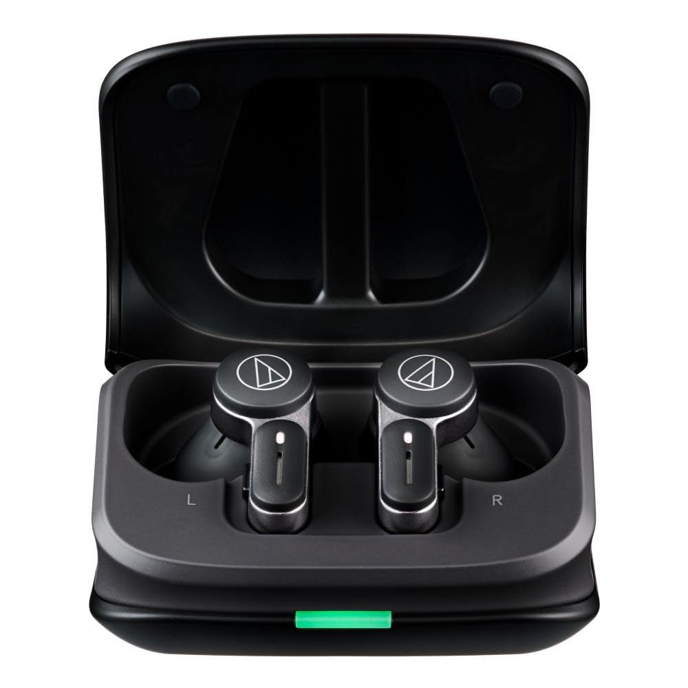 Audio-Technica ATH-TWX7BK Wireless Earbuds, Black