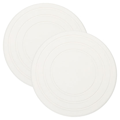 PATIKIL Diatomaceous Plant Saucers for Indoors 7inch, 2 Pack Quick Dry Plant Drip Trays for Pots Absorbent Plant Water Catcher Tray for Indoor Outdoor House Garden Plant, White