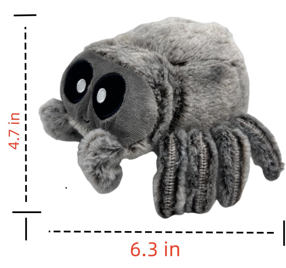 Gleec New Spider Plush Doll - Cute stuffed animal toy for Children, perfect as a for Halloween and Christmas, Brown