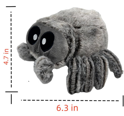Gleec New Spider Plush Doll - Cute stuffed animal toy for Children, perfect as a for Halloween and Christmas, Brown
