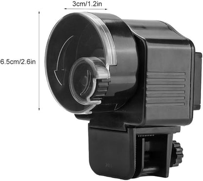 Joyzan Automatic Fish Feeder, Auto Feeding Food Dispenser Aquarium Programmable Electric Self Powered Battery Timer Vacation Holidays Small Turtle Tank Betta Flakes Pellet Strips Pond Weekend Day