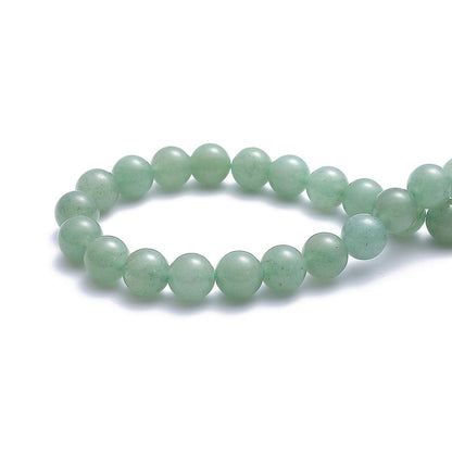BEADIA Natural Green Aventurine Jade Stone Round Loose Semi Gemstone Beads for Jewelry Making 12MM 32PCS