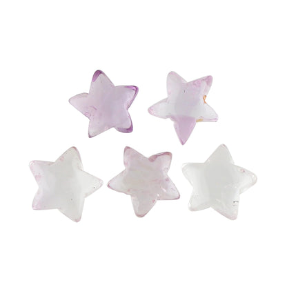 CRYSTALINES 5pcs, Wholesale Natural Amethyst Gemstones, Bulk Star Shape Stones, Assorted Loose Supply, DIY Craft-Jewelry Making, Chakra Healing Crystals, Gem Collection, 8-10mm