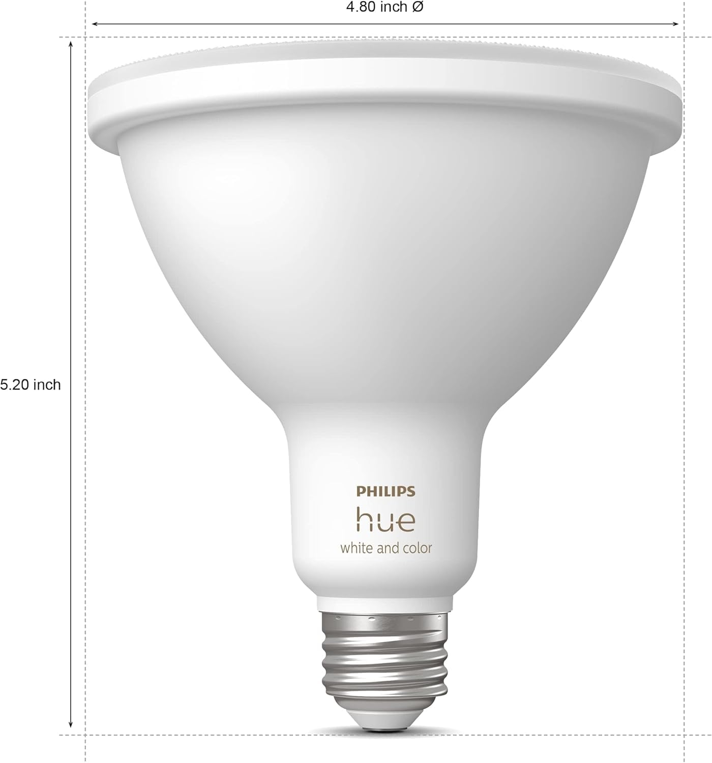 PHILIPS Hue Smart 100W PAR38 LED Bulb, 2 Pack, White & Color Ambiance Color-Changing Light, 1300LM, E26, Outdoor Light Bulbs, Control with Hue App, Works with Alexa, Google Assistant and Apple Homekit