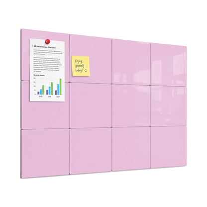 Comix Magnetic Board, 12 Pack Magnetic Whiteboard for wall, 11.8 x 11.8 Inches Dry Erase Board for Kids, Students, White Board Dry Erase Set for Fridge, Office and Home, Pink