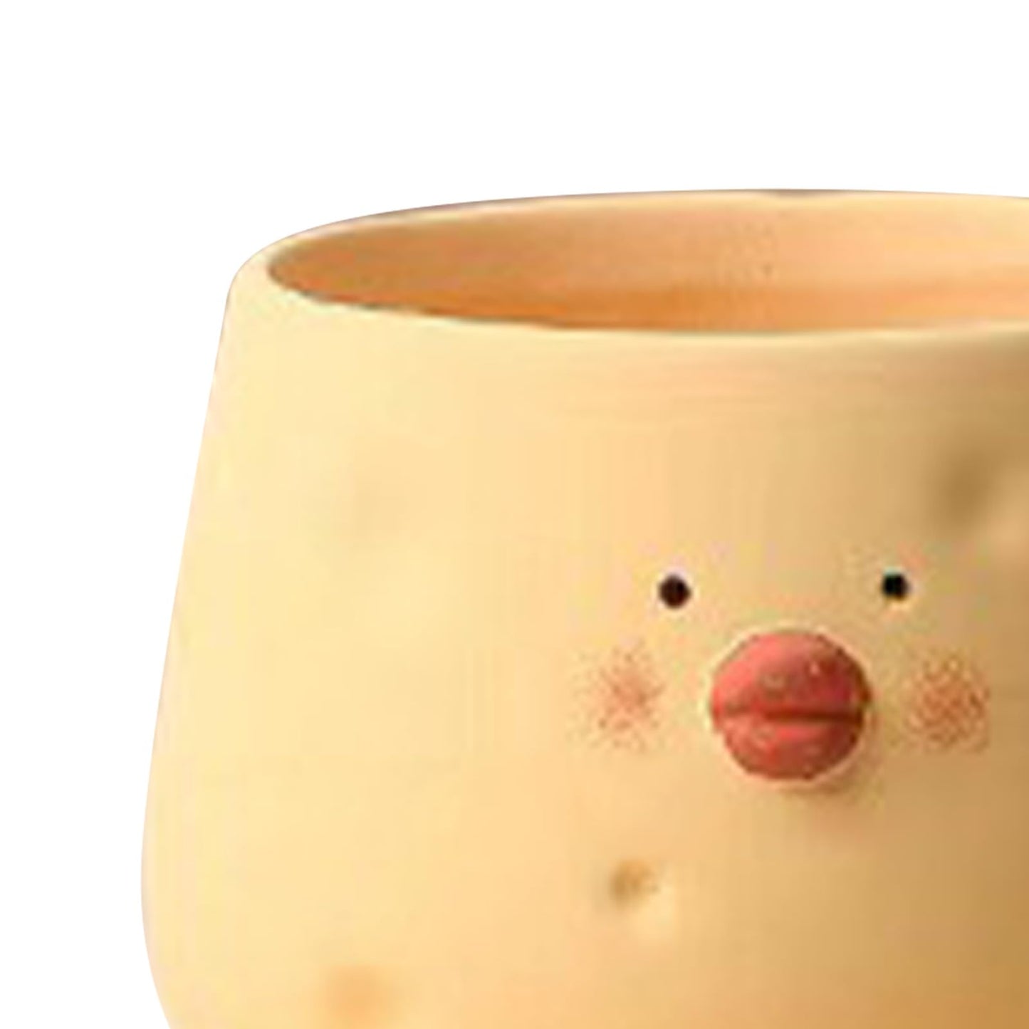 TOPINCN Yellow Chicken Planter Ceramic Cute Flower Pot Cartoon Chick Planter Pot for Indoor Outdoor Home Garden Decoration (Bowl Shape)