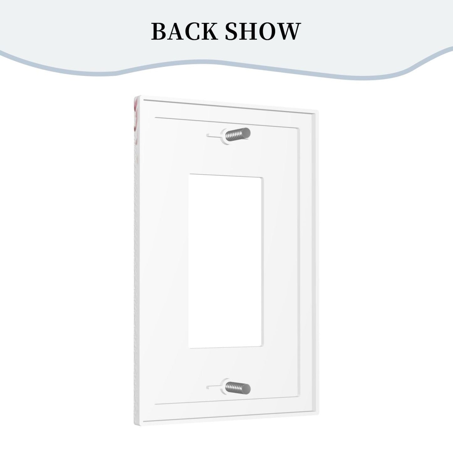 Spshian Outlet Covers Baseball Sports Cool Red White 1 Gang Light Switch Cover Plate Single Rocker Switch plate Covers Decorative Wall Plates Electrical GFCI Receptacle for Bathroom Bedroom Decor