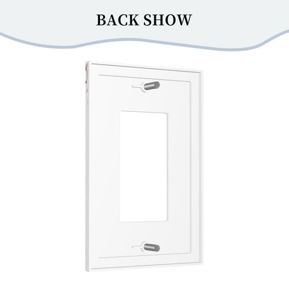 Spshian Outlet Covers Baseball Sports Cool Red White 1 Gang Light Switch Cover Plate Single Rocker Switch plate Covers Decorative Wall Plates Electrical GFCI Receptacle for Bathroom Bedroom Decor