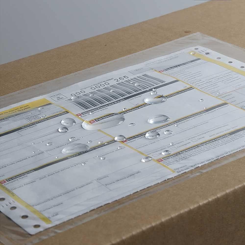 BEUYI Clear 7.5'' x 5.5'' Packing List Envelopes, Shipping Label Pouches/Sleeves (200 Pack)