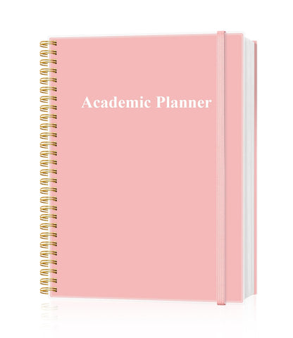 Academic Planner for 2026-2027 or Anytime - Undated Weekly Student Planner For Homeschool, High School, College & Nursing Students, 200 Pages, 8.5" x 11", Pink