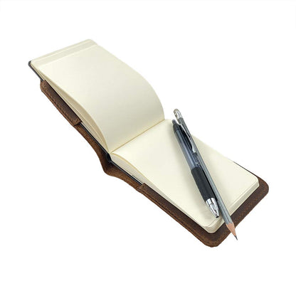 Hide & Drink, Journal Cover for Hard Cover Moleskine Pocket Size (3.5 x 5.5 in.) Classic Notebook (Notebook NOT Included), Full Grain Leather, Handmade, Bourbon Brown