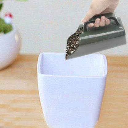 Garden Plastic Shovel, Garden Tool Bucket Shovel, Cultivation Bucket Scoop Sieve Multi Function Spoon Rush Potted Plant Wear Resistant Digging Tool for Flower Vegetable, Plants Care(Color:Green)