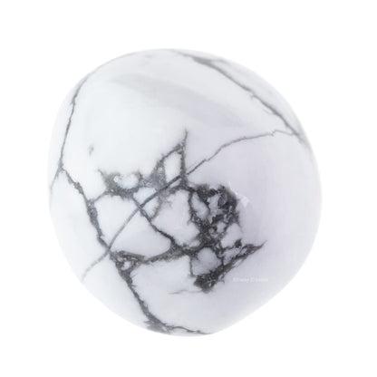 White Howlite Healing Crystal Stones, 1.25-2.0" Large Reiki Healing Gemstones Natural Tumbled Polished Stones for Energy Witchcraft Therapy Meditation