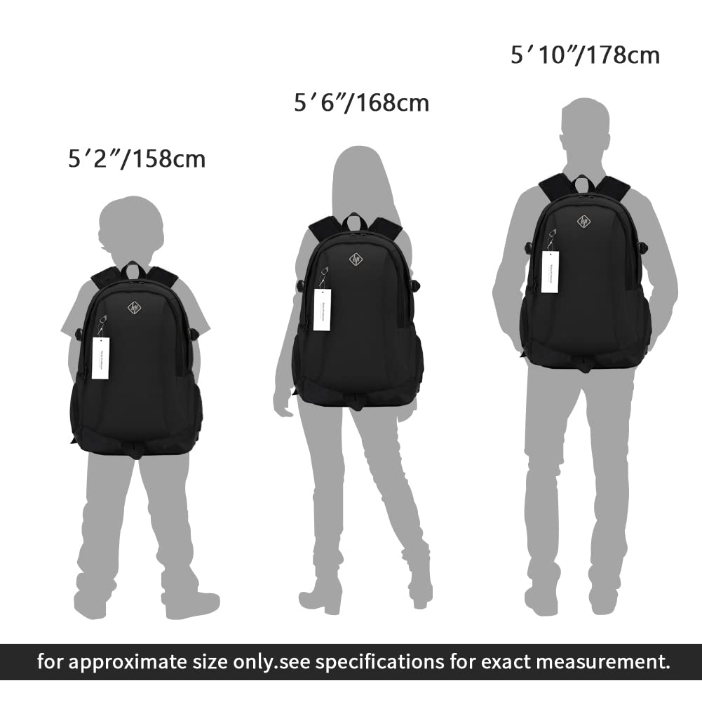 rickyh style School Backpack, Travel Bag for Men & Women, Lightweight College Back Pack with Laptop Compartment