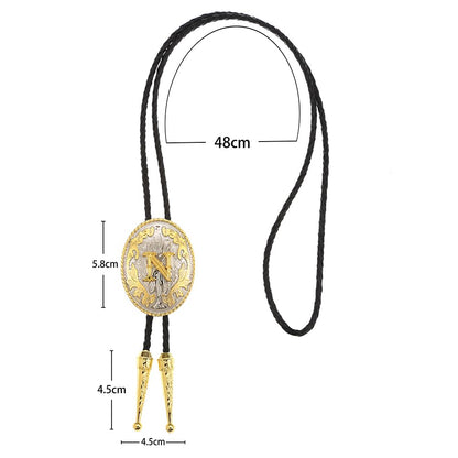 Jeilwiy Bolo Tie Necklace for Women Western Bolo Tie N Cowboy Ties Jewelry Rodeo Necklace Leather Necktie Bolero Ties