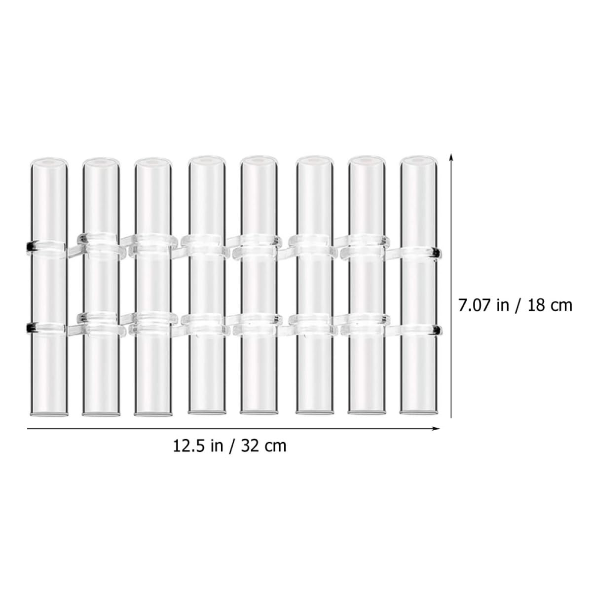 VALICLUD 8pcs Large Glass Test Tube Vases with Brush for Hydroponic Propagation, Indoor Plant Terrarium Kit, Desktop Glass Desk Vase Set for Home Décor and Water Plant Display