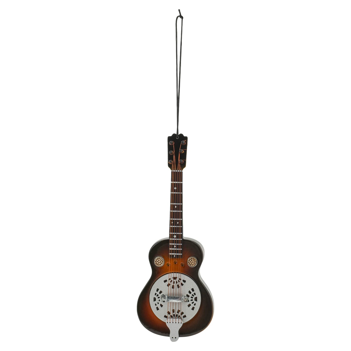 Broadway Gifts 5.5" Brown Wood Spider Resonator Guitar Ornament Decoration