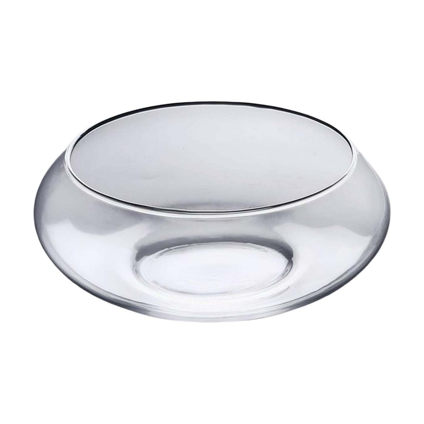 Flower Glass Vase, Bowl Terrarium Succulent Planter, Air Plant Hydroponic Display, Floating Candles Decorative Centerpiece Floral Container for Home or Wedding, Clear