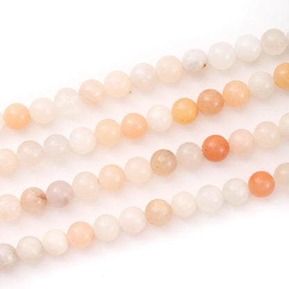 6mm 60pcs DIY Natural Pink Aventurine Stone Beads Round Healing Crystal Gemstone Loose Beads for Jewelry Making Handmade Bracelet Necklace