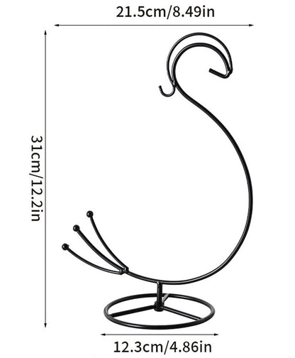 Maibloln Ornament Display Stand Hanger Rack Hook Chrismas Ornament Party Decoration Holder Air Plant Flower Pot Hanging Terrarium Home Office Decoration