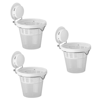VirgoLeo Set of 3 Plastic Window Planter with Suction Cup Holder. Large Window Popagation. Clear Self Watering Window Mounted Plant Pots. Window Sill Planters Extender for Indoor Hydroponic Plants