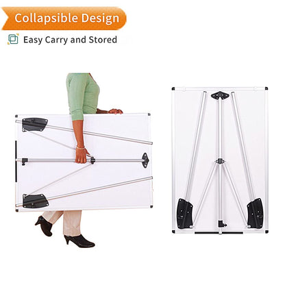 VIZ-PRO Whiteboard Easel, 36 x 24 Inches, Portable Dry Erase Board Height Adjustable With Flipchart Pad