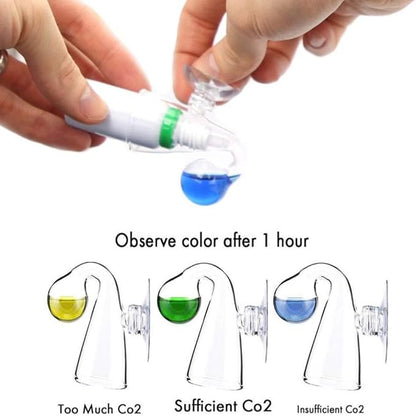 FZONE Aquatic CO2 Glass Drop Checker PH Momitor for Aquarium Plant Fish Tank Test CO2 Kit