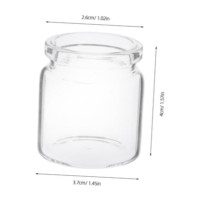 ANDRESLAD 10pcs Miniature Glass Bottles for Succulents Test Tube Vases for Micro Landscape Terrariums for Plant Propagation and Decorative Displays