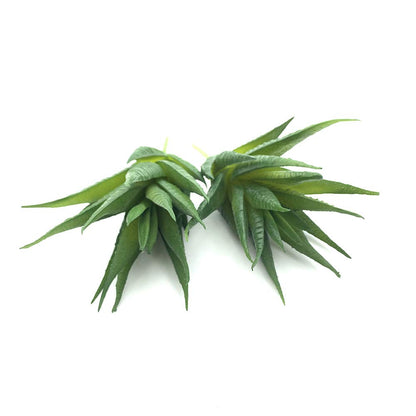 EBUYOM 2 PCS Mini Artificial Succulents Plants Unpotted Fake Succulent Bouquet Arrangements Faux Aloe Plants DIY for Garden Decor Home Decoration Greenery Set (Aloe)