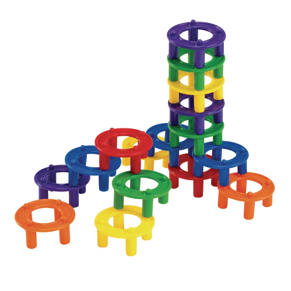 Excellerations Construction Toys, STEM Toys, Blocks, Builders, Connection Educational Toys, Ages 3 Years and up, Preschool Manipulatives for Classroom or Home School Use