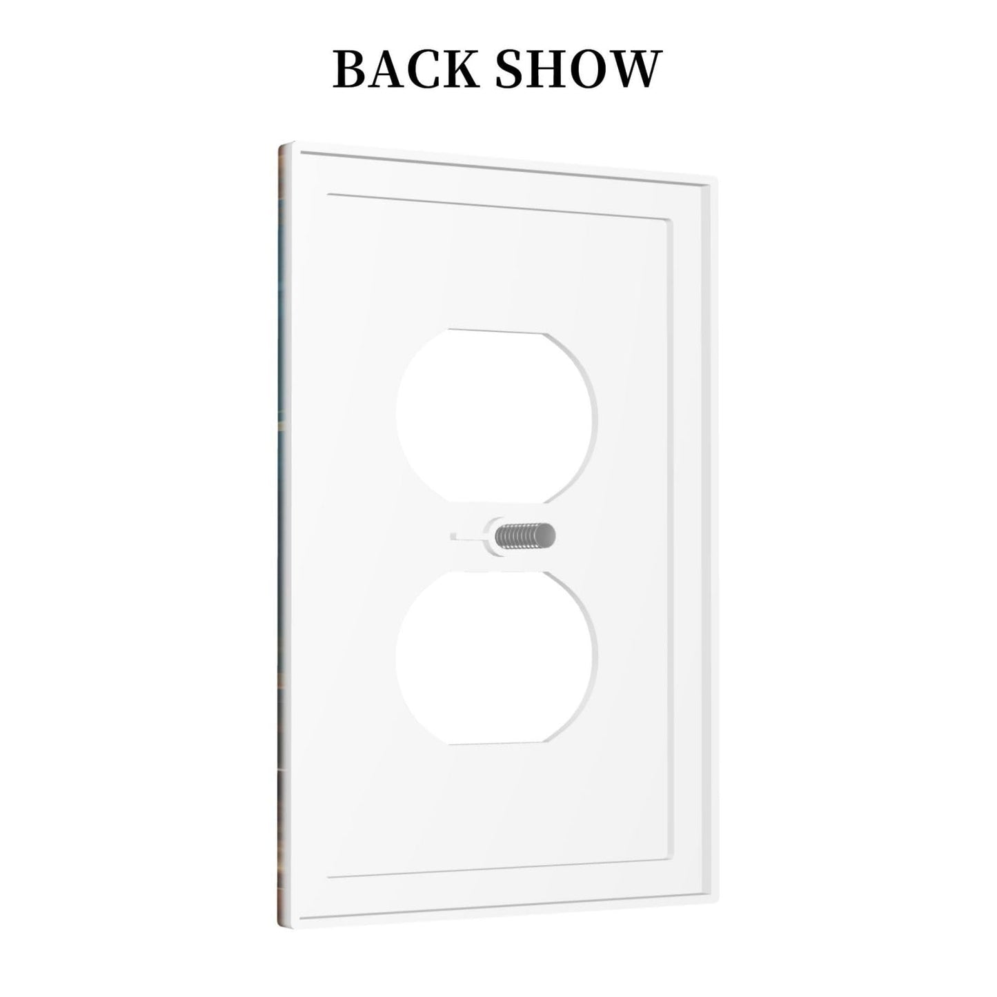 Delicate White Daisy Jars Retro Wood Background Outlet Covers 1 Gang Duplex Light Switch Cover Decorative Switch Plates Electrical Receptacle Faceplate Wall Plate for Farmhouse Home Decor