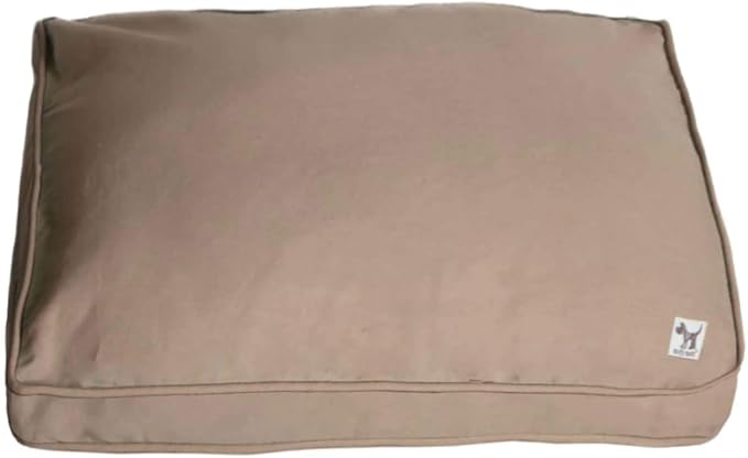Molly Mutt Sheepy Wool Crate Pad, 100% Cotton Canvas Cover with Soft, Supportive, & Temperature-Regulating 100% Natural Wool-Filled Insert Dog Bed, Crate Mat, Wild Horses, 24" x 18" x 2.5"