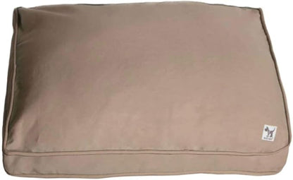 Molly Mutt Sheepy Wool Crate Pad, 100% Cotton Canvas Cover with Soft, Supportive, & Temperature-Regulating 100% Natural Wool-Filled Insert Dog Bed, Crate Mat, Wild Horses, 24" x 18" x 2.5"