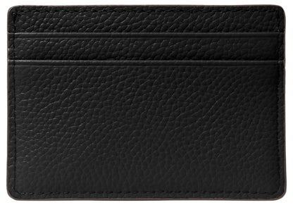 Michael Kors Jet Set Card Holder, Silver-Tone Hardware/Black