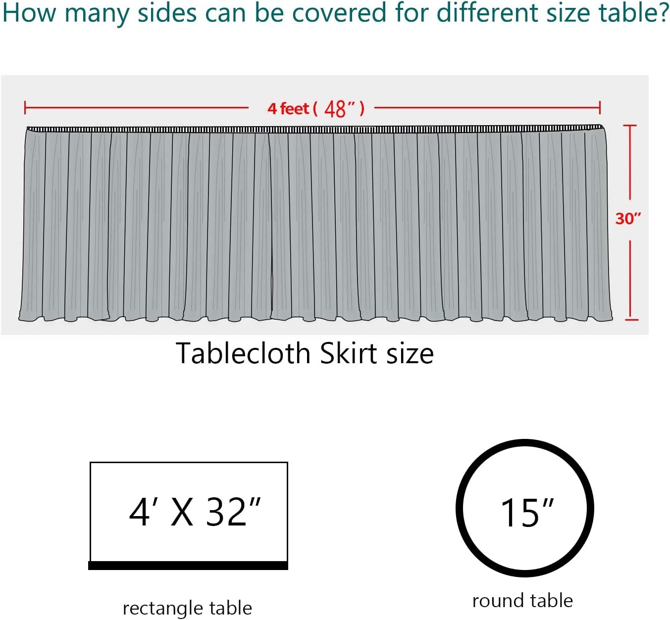 PartyDelight Sequin Table Skirt 9ft Gold for Round/Rectangle/SquareTables for Birthday Party Wedding Christmas