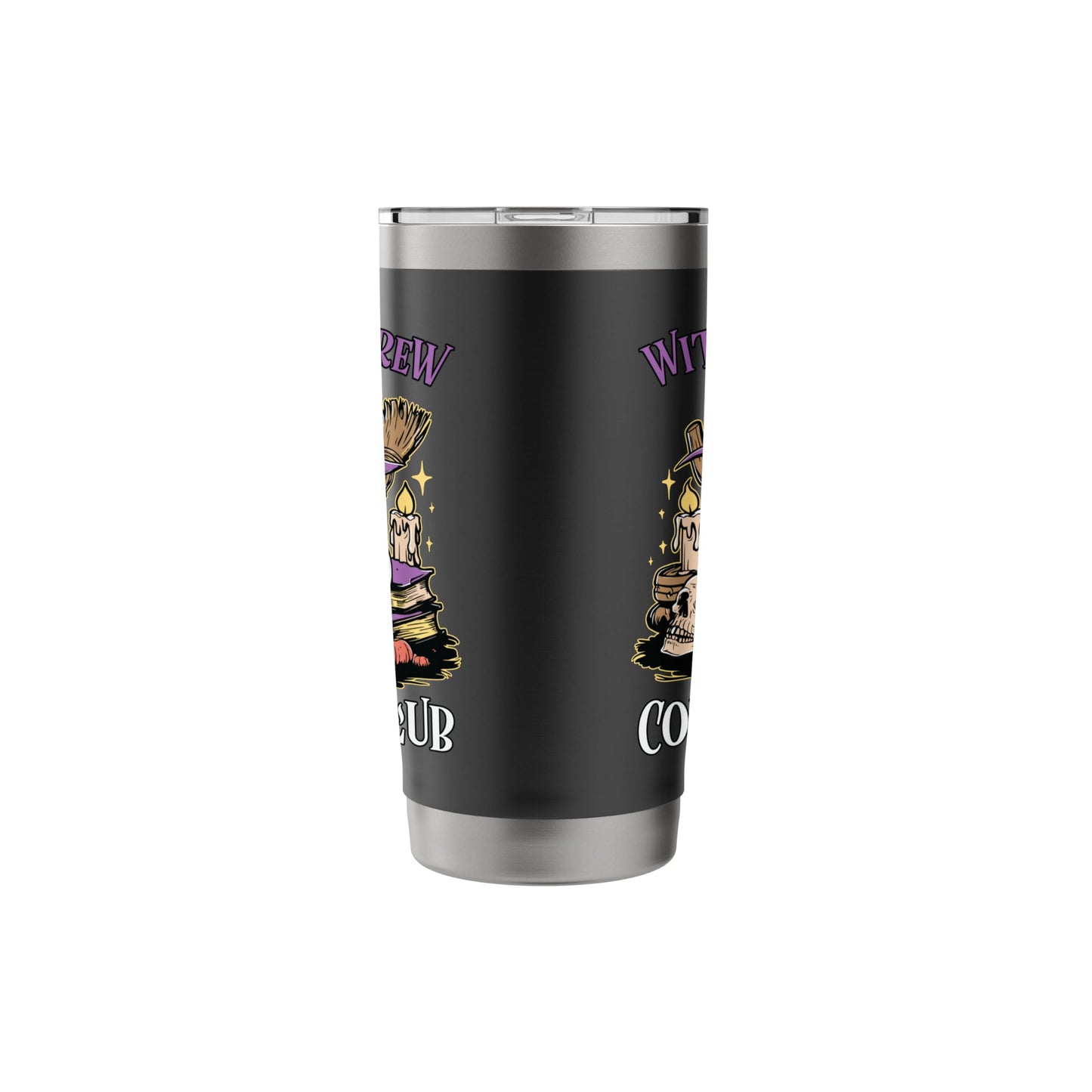 Halloween 20oz Travel Cup Bottle Spooky Witches Brew Coffee Stainless Steel Insulated Tumbler