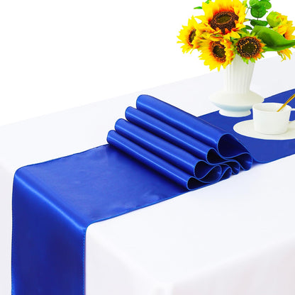 WENSINL Pack of 50 Wedding Satin Chair Sashes Royal Blue Bows 7x108inch Ribbon Fabric Bands for Banquet Party Hotel Restaurant Ceremony Event Chairs Knots Ties Decorations - Royal Blue, 50PCS