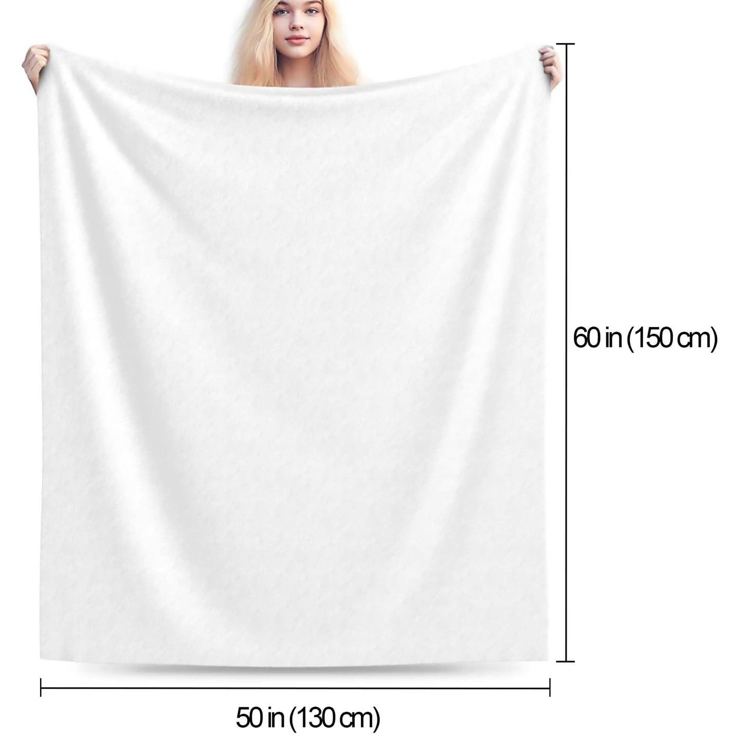 Halloween Throw Blanket 60" x 50" - Soft Flannel Ghost Blanket, Cozy Plush for Couch, Sofa & Bed, Fall Winter Decor, for Kids & Adults (Purple)