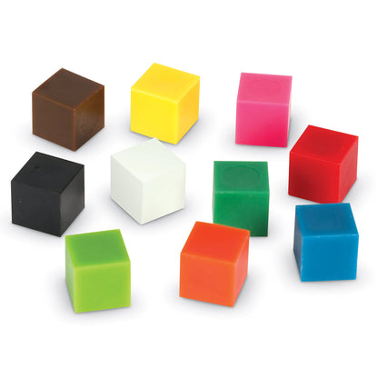 Learning Resources Centimeter Cubes - Ages 6+ Counting and Sorting Toys for Kids, Math Manipulatives, Fine Motor Skills