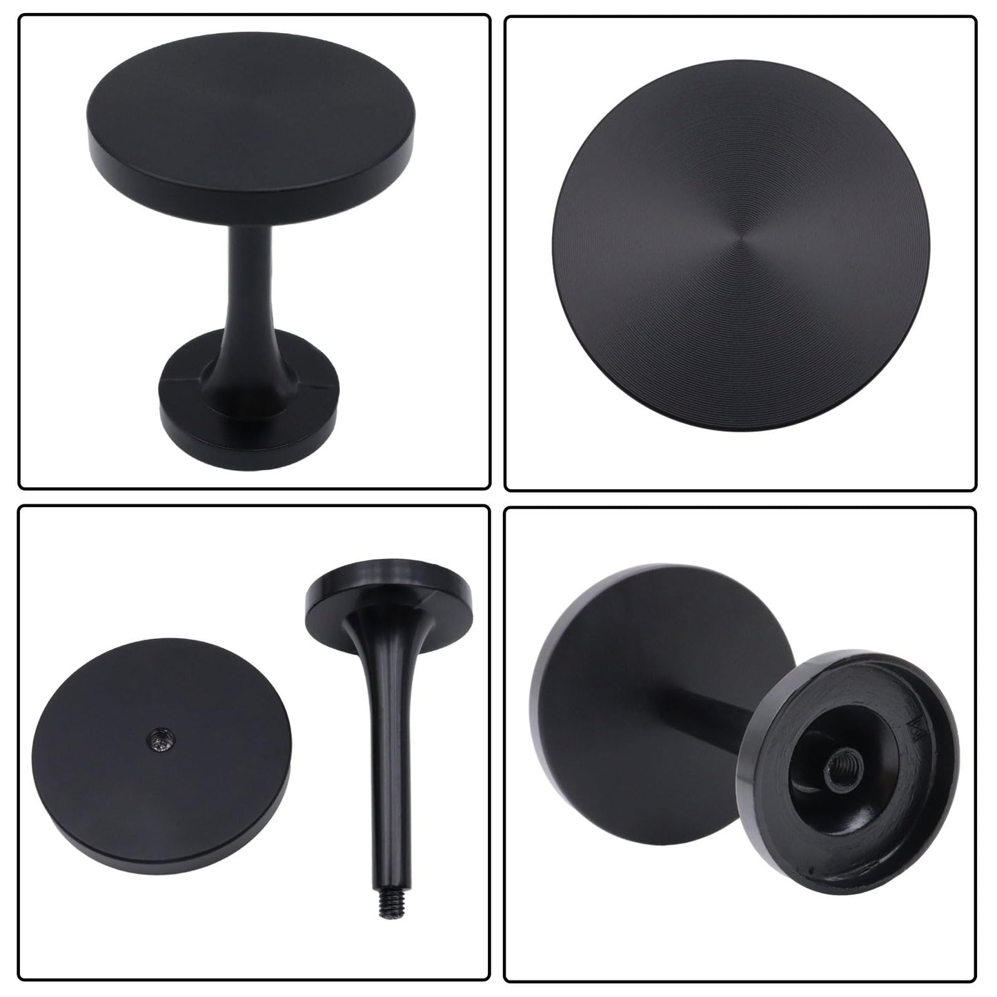 Shonmogar Curtain Tiebacks 2 Pack Curtain Holdbacks Zinc Alloy Curtain Tiebacks Wall Mounted with Screws, Decorative Curtain Holders for Drapes Stylish Black Curtain Tieback Hooks for Home Office