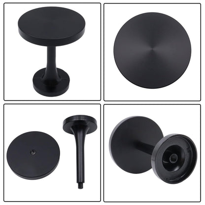 Shonmogar Curtain Tiebacks 2 Pack Curtain Holdbacks Zinc Alloy Curtain Tiebacks Wall Mounted with Screws, Decorative Curtain Holders for Drapes Stylish Black Curtain Tieback Hooks for Home Office