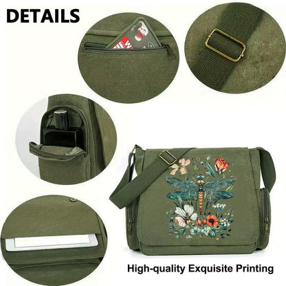 CHICGLOW Personalized Pattern Messenger Bag Cute Canvas Crossbody Bags Women/Men Shoulder Handbags Hobo Purses with Pockets