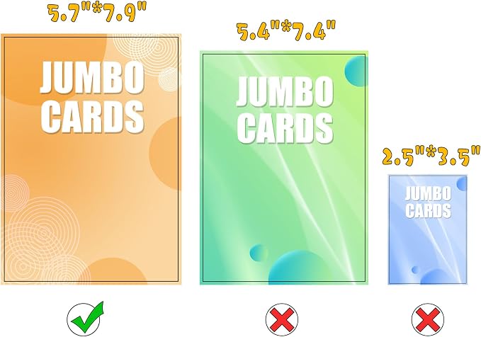 Jumbo Card Binder for PKM – WITHYU PU Leather Ringless Card Collection Binder with 60 Pockets, 5.7'' x 7.9''Card Holders Storage Album for Game Card (Black)