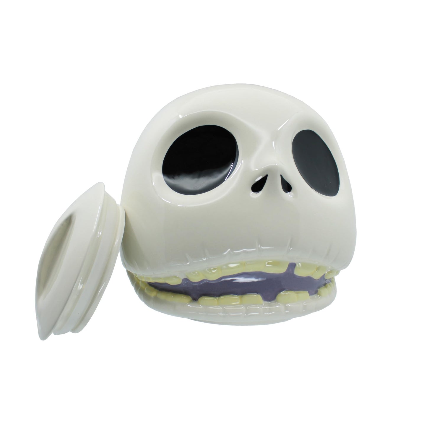 Enesco Disney Ceramics the Nightmare Before Christmas Jack Skellington Sculpted Cookie Jar, 7 Inch, Multicolor