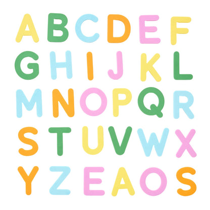 Silicone Alphabet Magnetic Letters, 30PCS Alphabet Magnets Toys ABC Letter Puzzles Preschool Educational Learning Toys Gifts for Girls Boys Toddlers Kids