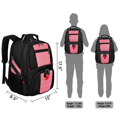 YOREPEK Large Backpack for Men, Extra Large Laptop Backpacks for Men Women, Water Resistant Travel Backpack Airline Approved Business Work Bag Fits 17 Inch Computer, Black